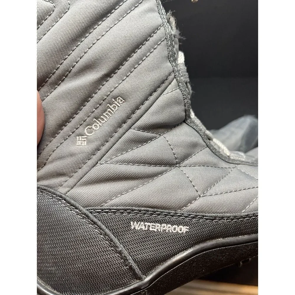 Columbia Women's Minx Mid Iii Snow Boot - Ti Grey Steel/Grey Ice Faux Fur Size 6